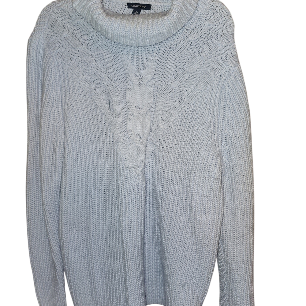 Cozy Cable Knit Sweater in Light Gray
